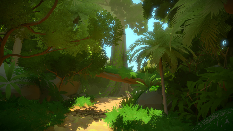 The Witness PC screenshot, showing a lot of dense green vegetation